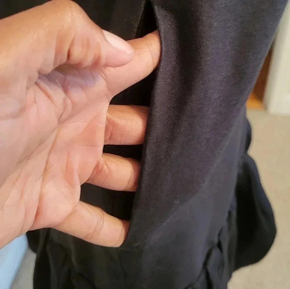 Anthropologie Leifsdottir Black Silk Blend Bubble Hem Cocktail/Shift Dress(4) - Picture 7 of 10